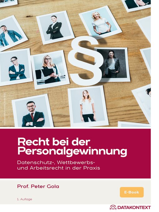 Title details for Recht bei der Personalgewinnung, ePub by Peter Gola - Available